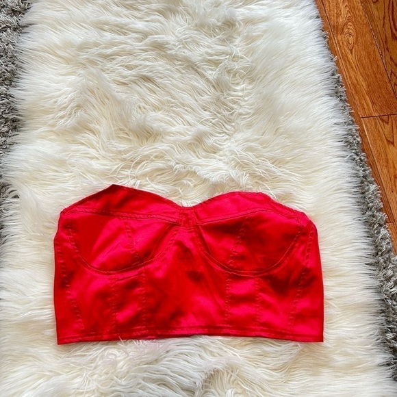Red tube top - Picture 1 of 2